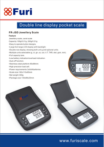 FR-JSD dual line compact pocket precision scale