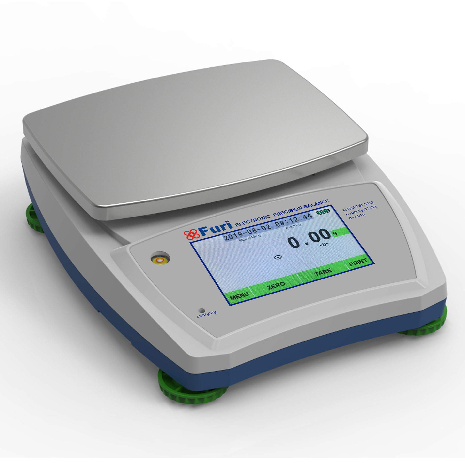 TB touch screen balance with density measuring function