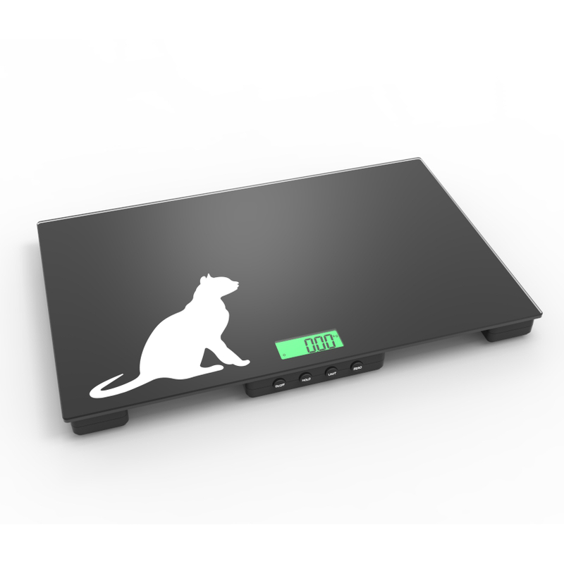 FCW-G 60kg animal weighing tempered glass pet scale weighing cat weighing cat Animal dog cat scale